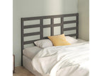 Gray Pine Wood Bed, 156 x 4 x 104 cm