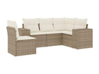 Beige Woven Resin Wicker Outdoor Furniture Set - dlz1766570938628