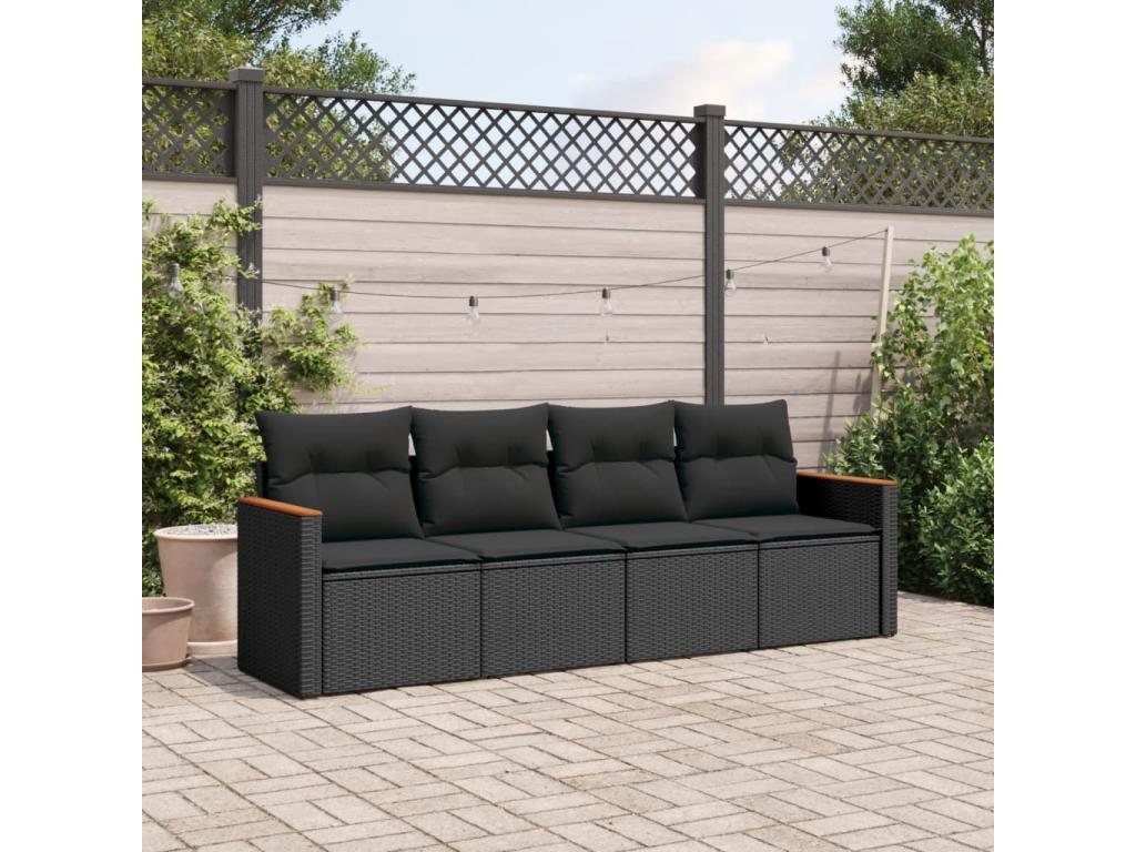 Black Woven Resin Wicker Outdoor Furniture Set - dlz1766570653976