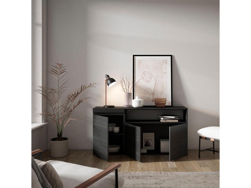 Black Sideboard, 150 x 75 x 35 cm