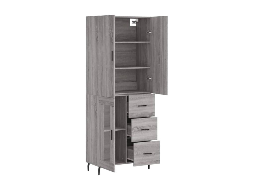 Gray Sideboard, 69.5 x 34 x 180 cm