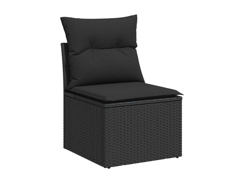 Black Woven Resin Wicker Outdoor Furniture Set - dlz1766570942711
