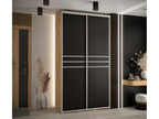 Black Wardrobe, 130 x 45 x 235.2 cm