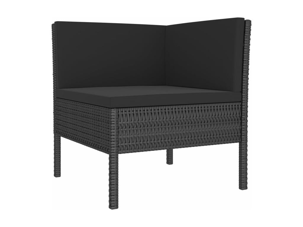 Black Outdoor Furniture Set, 57 x 69 x 67 cm