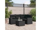 Black Woven Resin Wicker Outdoor Furniture Set - dlz1766570591207