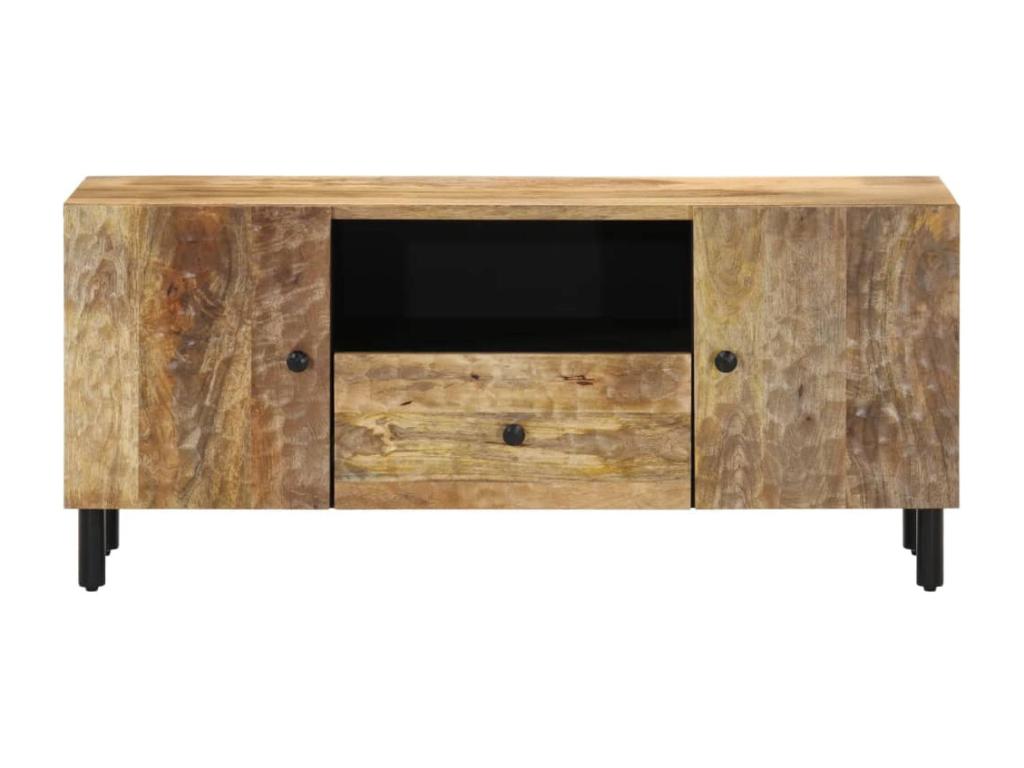 Brown Solid Wood TV Stand, 105 x 33 x 46 cm