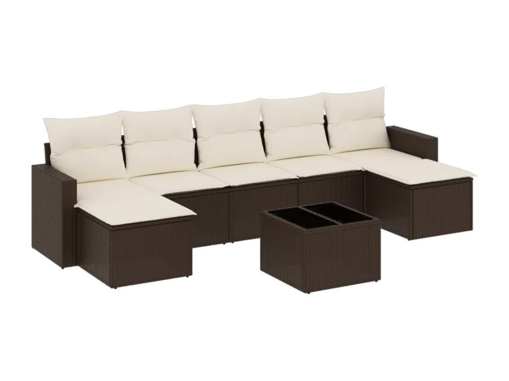 Brown Woven Resin Wicker Outdoor Furniture Set - dlz1766570384397