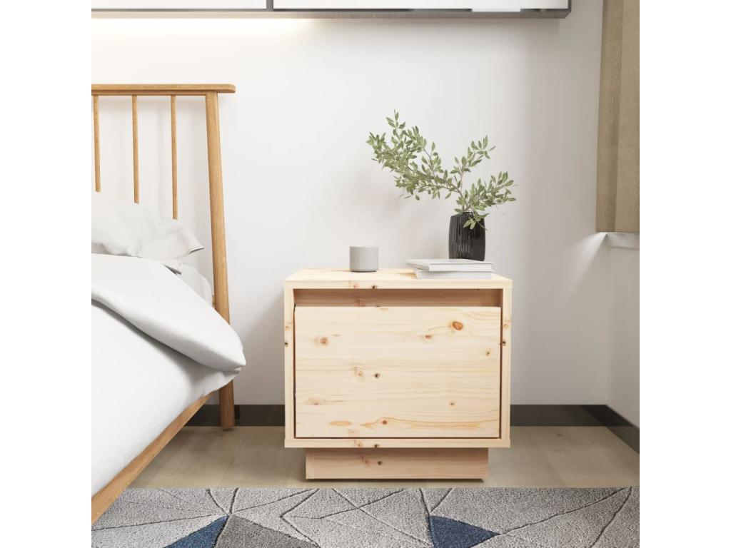 Pine Wood Table, 35 x 34 x 32 cm