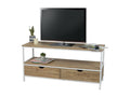 Brown Oak Wood TV Stand, 120 x 39 x 57 cm