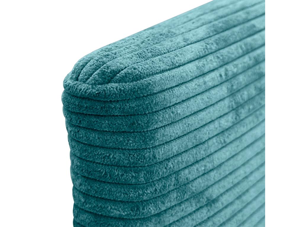 Blue Velvet Bed, 150 x 115 cm