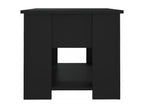 Black Engineered Wood Coffee Table, 79 x 49 x 41 cm