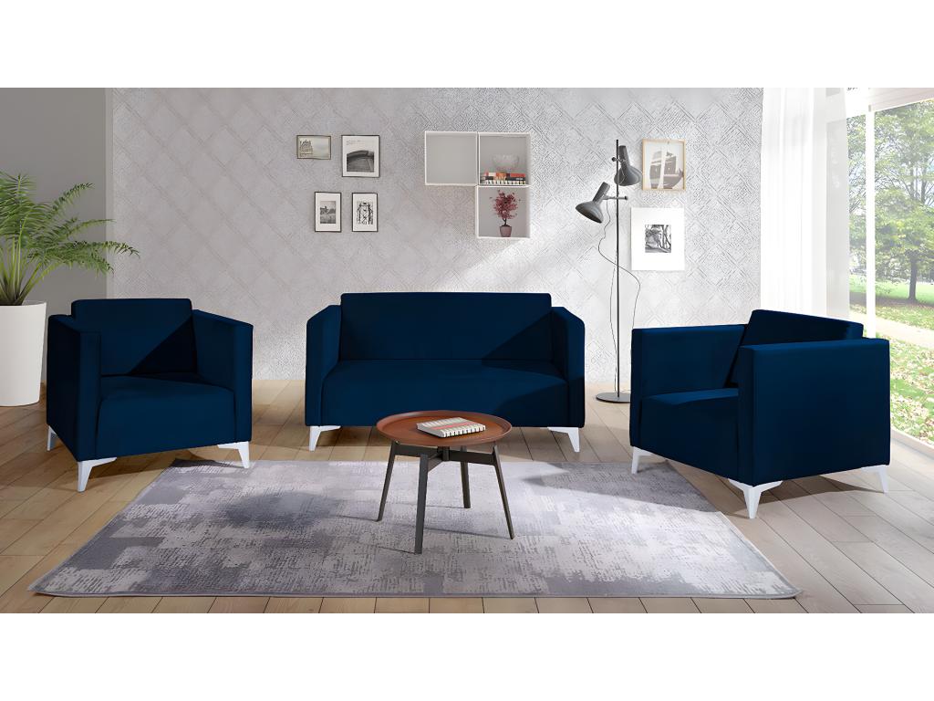Blue Accent Chair, 74 x 76 x 82 cm