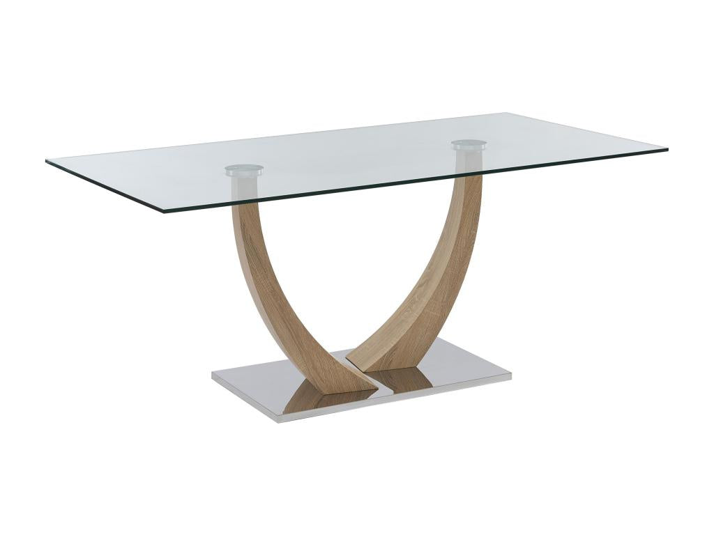Natural Glass Dining Table