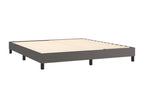 Gray Faux Leather Bed, 160 x 200 cm