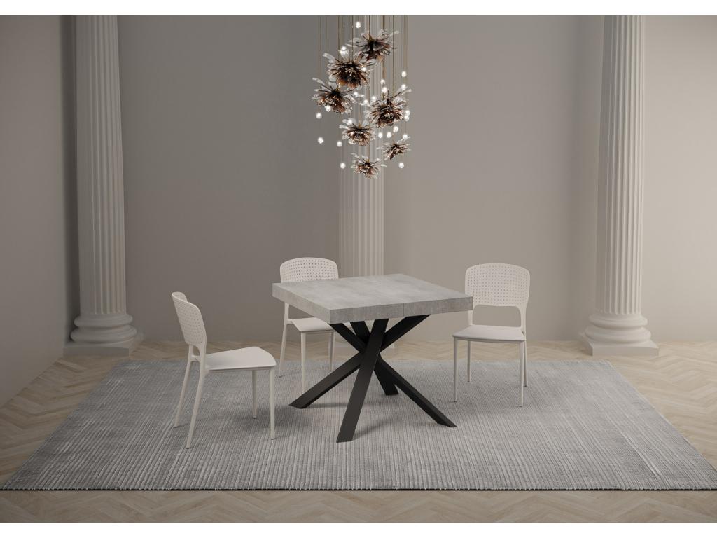 Gray Table, 90 x 90 cm