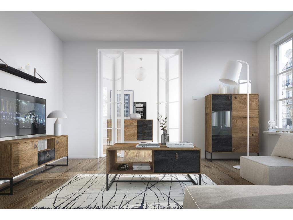 Gray Table, 153 x 39 x 54 cm