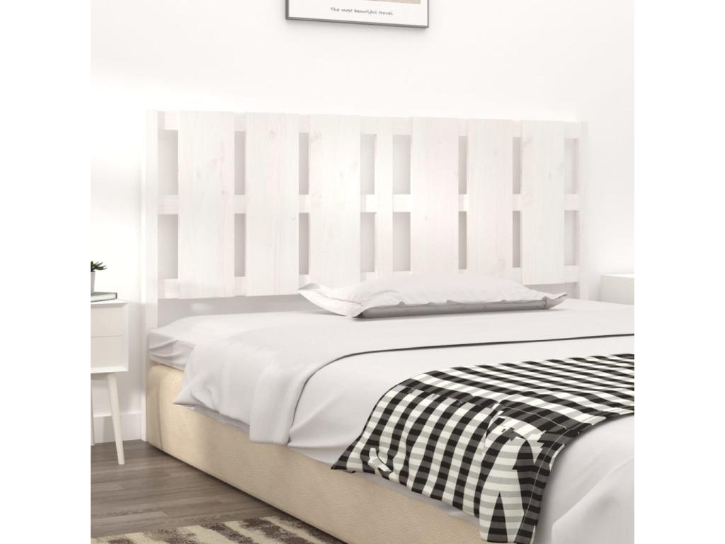 White Pine Wood Bed, 165.5 x 4 x 100 cm