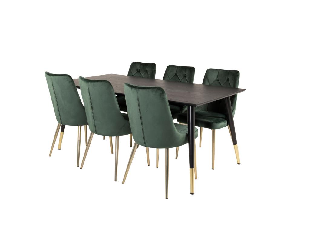Green Velvet Table