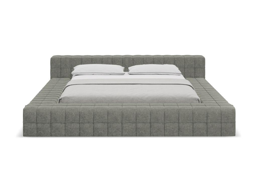 Gray Fabric Bed, 160 x 200 cm - dlz1766570660872