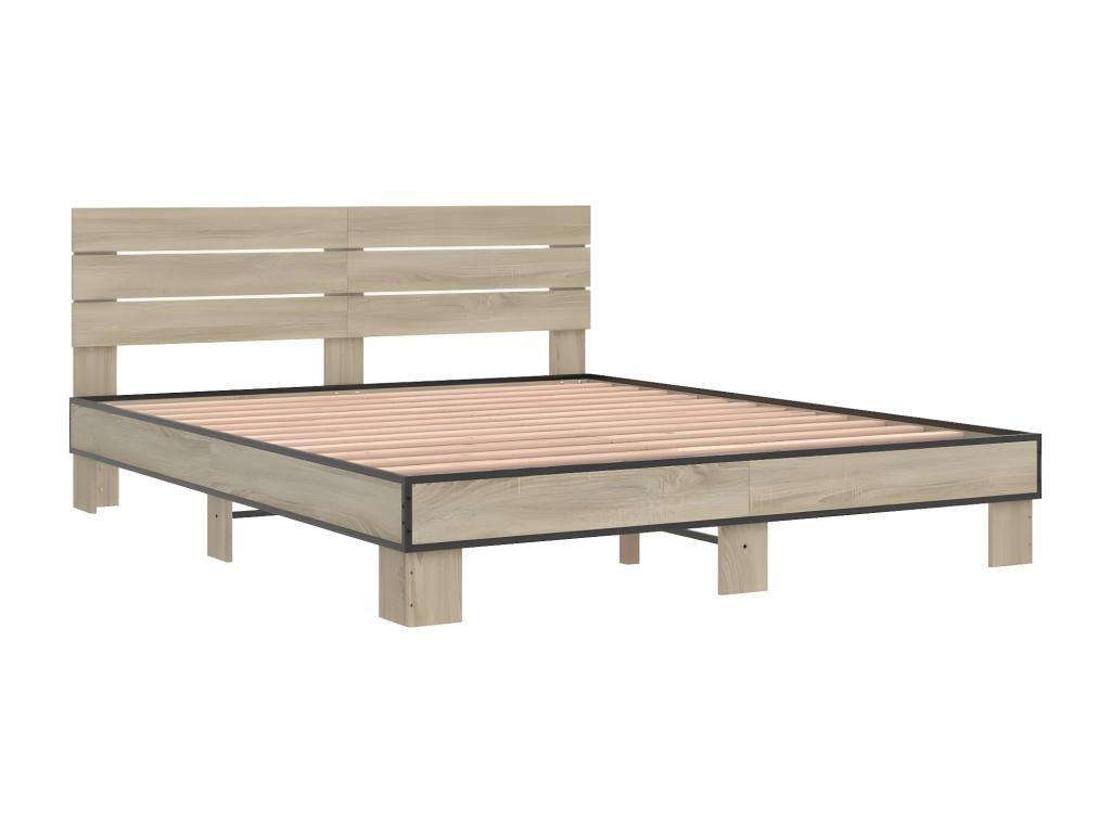 Brown Oak Wood Mattress, 150 x 200 cm