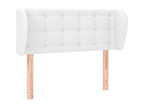 White Faux Leather Bed, 83 x 23 x 78 cm