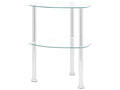 Glass Side Table, 38 x 38 x 50 cm