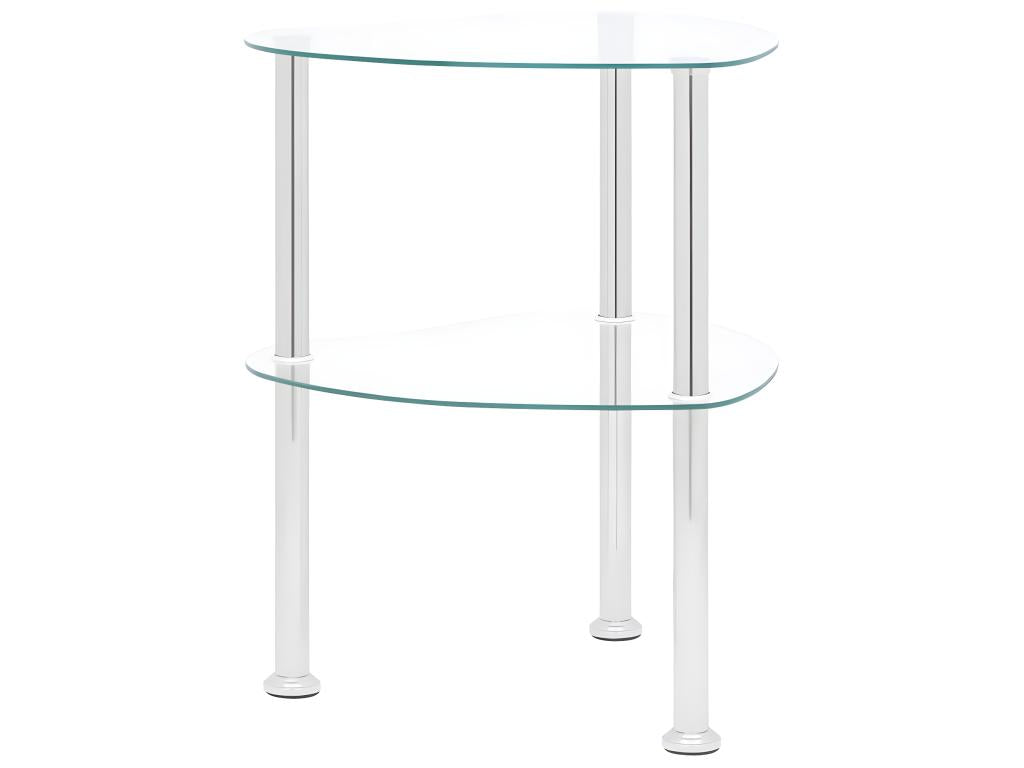 Glass Side Table, 38 x 38 x 50 cm