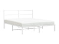 White Metal Bed Frame, 150 x 200 cm - dlz1766570515304
