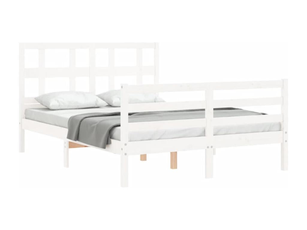 White Bed Frame, 140 x 190 cm