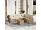 Beige Woven Resin Wicker Outdoor Furniture Set - dlz1766570354200