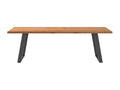 Brown Oak Wood Dining Table - dlz1766570292147