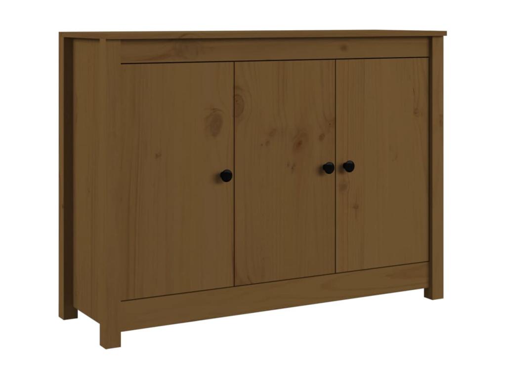 Brown Solid Wood Sideboard, 100 x 35 x 74 cm