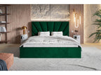 Green Velvet Bed, 160 x 200 cm