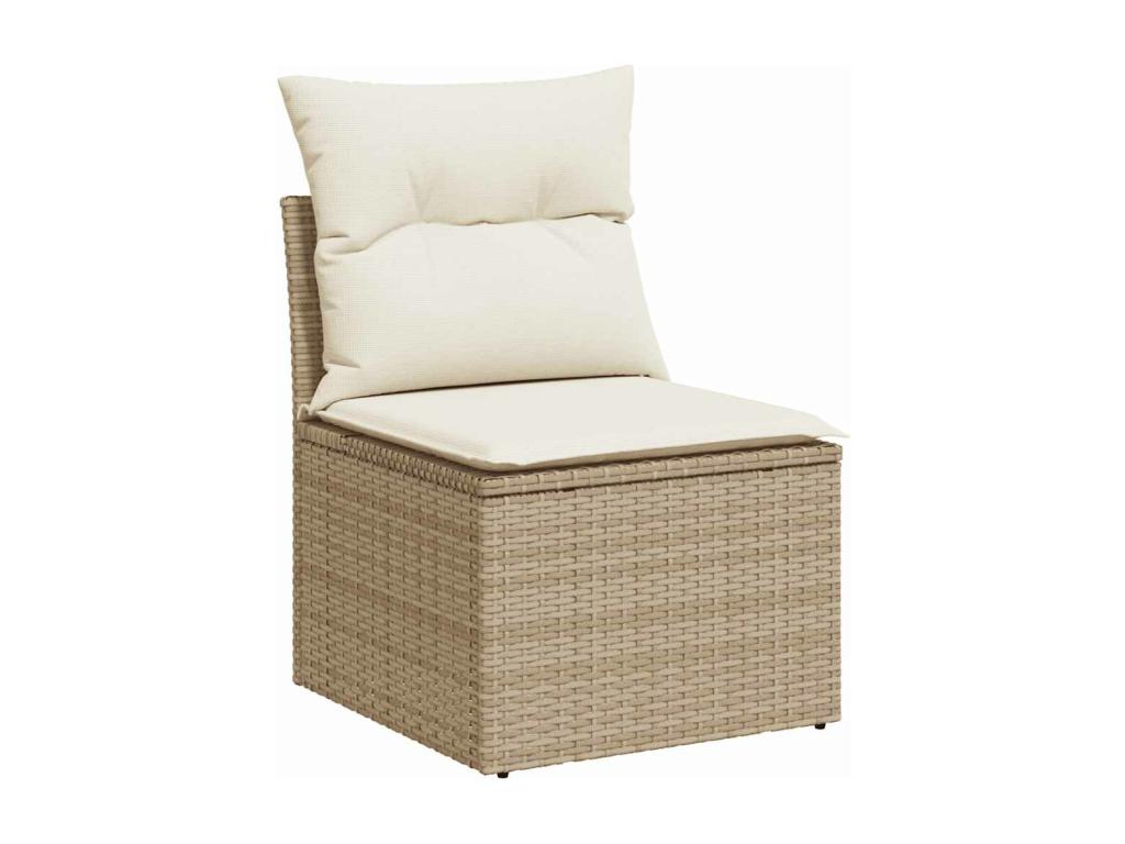 Beige Woven Resin Wicker Outdoor Furniture Set - dlz1766570305443