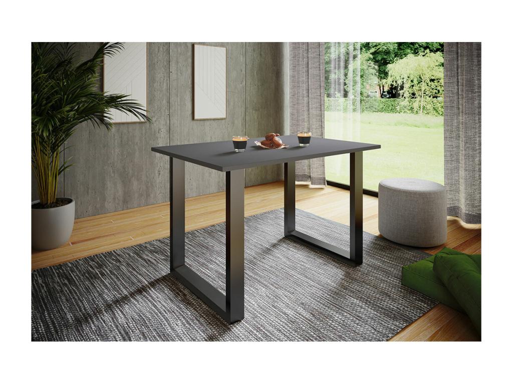 Anthracite Table, 140 x 80 cm