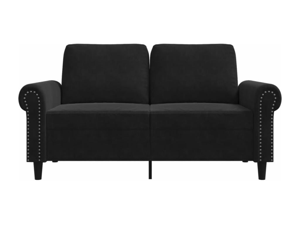 Black Velvet Sofa