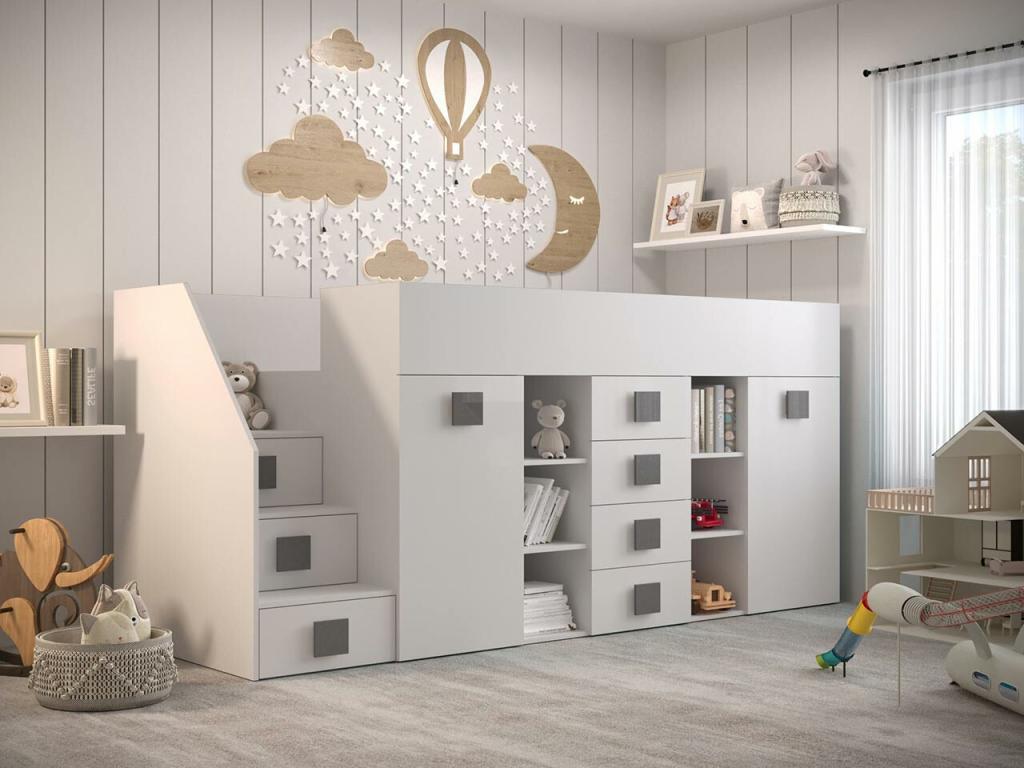 White Bed, 94 x 249 x 124 cm