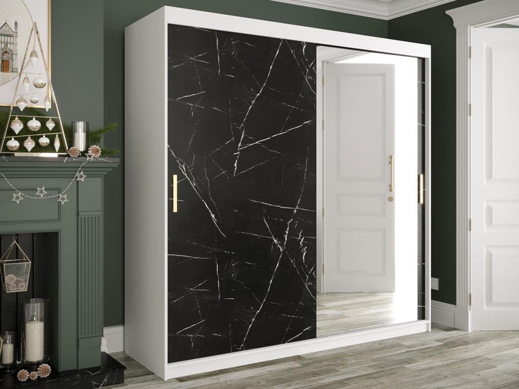 Black Marble Wardrobe, 200 x 200 x 62 cm