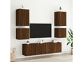Brown Oak Wood TV Stand, 40.5 x 30 x 40 cm