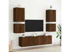 Brown Oak Wood TV Stand, 40.5 x 30 x 40 cm