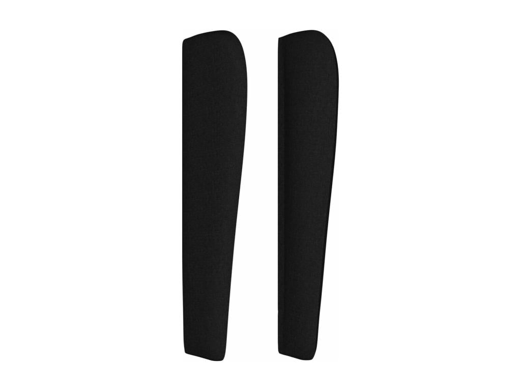 Black Fabric Bed, 93 x 23 x 118 cm