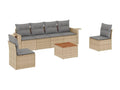 Beige Woven Resin Wicker Outdoor Furniture Set - dlz1766570267704