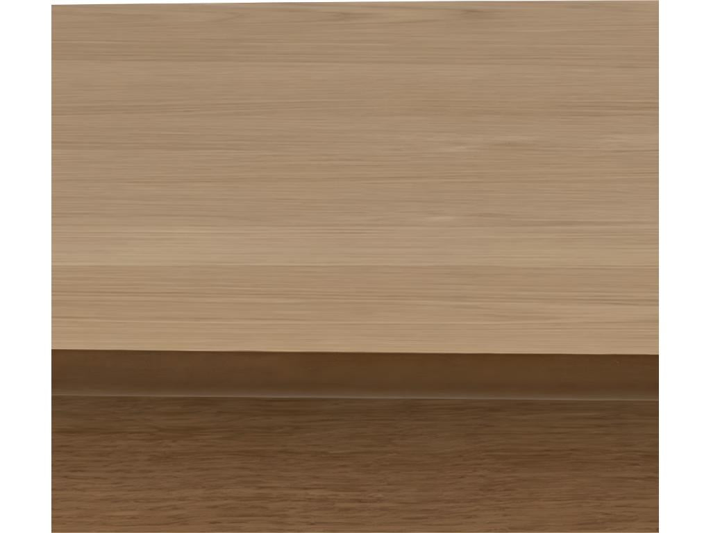 Brown Oak Wood Table, 80 x 150 cm