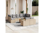 Beige Woven Resin Wicker Outdoor Furniture Set - dlz1766570602336