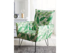 Green Fabric Accent Chair
