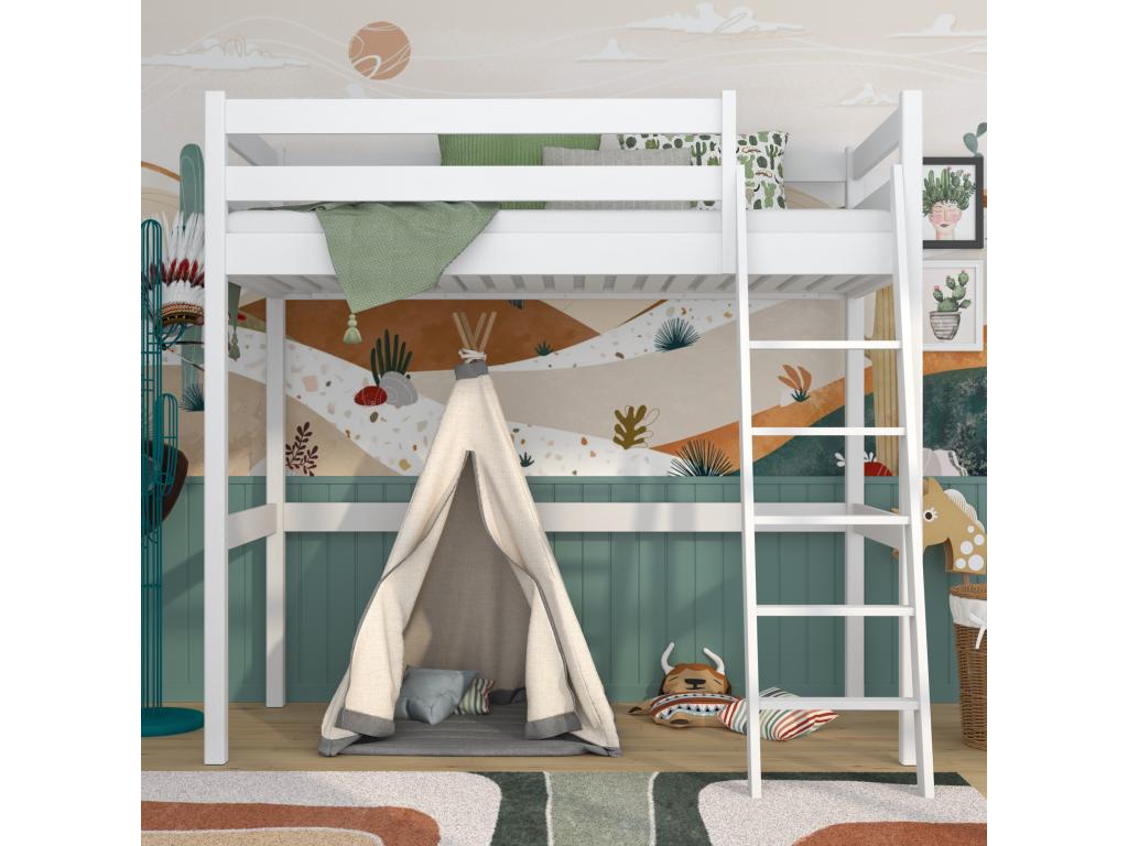 White Bed, 120 x 180 cm