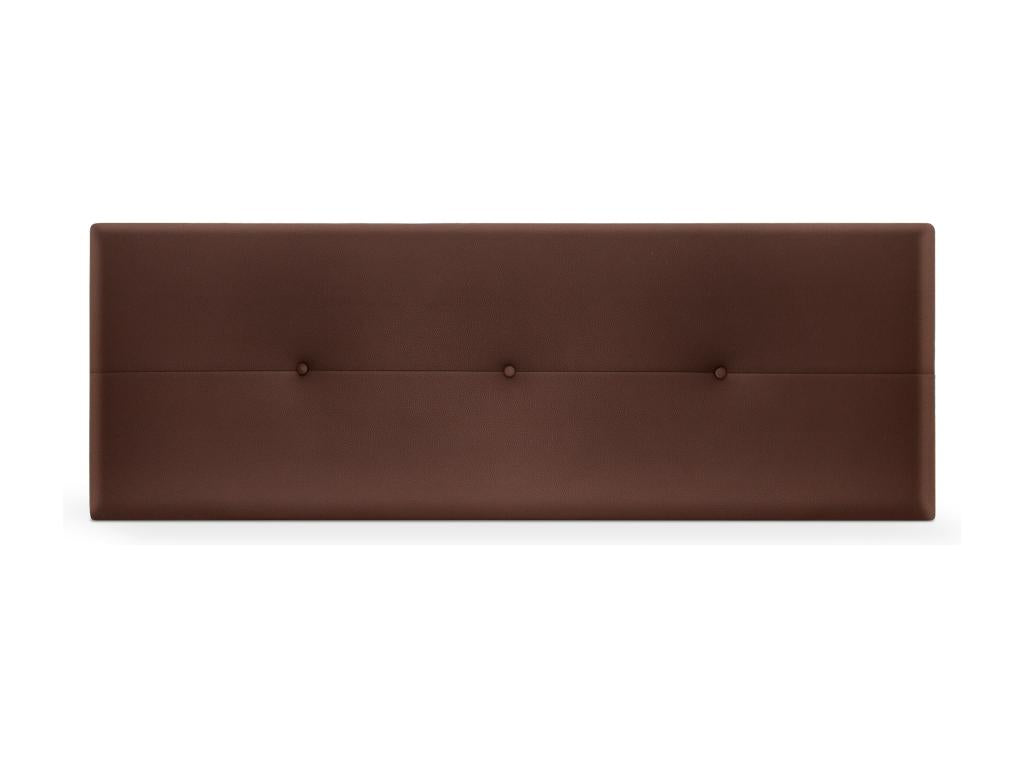 Brown Faux Leather Bed, 160 x 50 cm