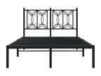 Black Metal Bed Frame, 120 x 200 cm