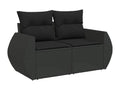 Black Woven Resin Wicker Outdoor Furniture Set - dlz1766570517110