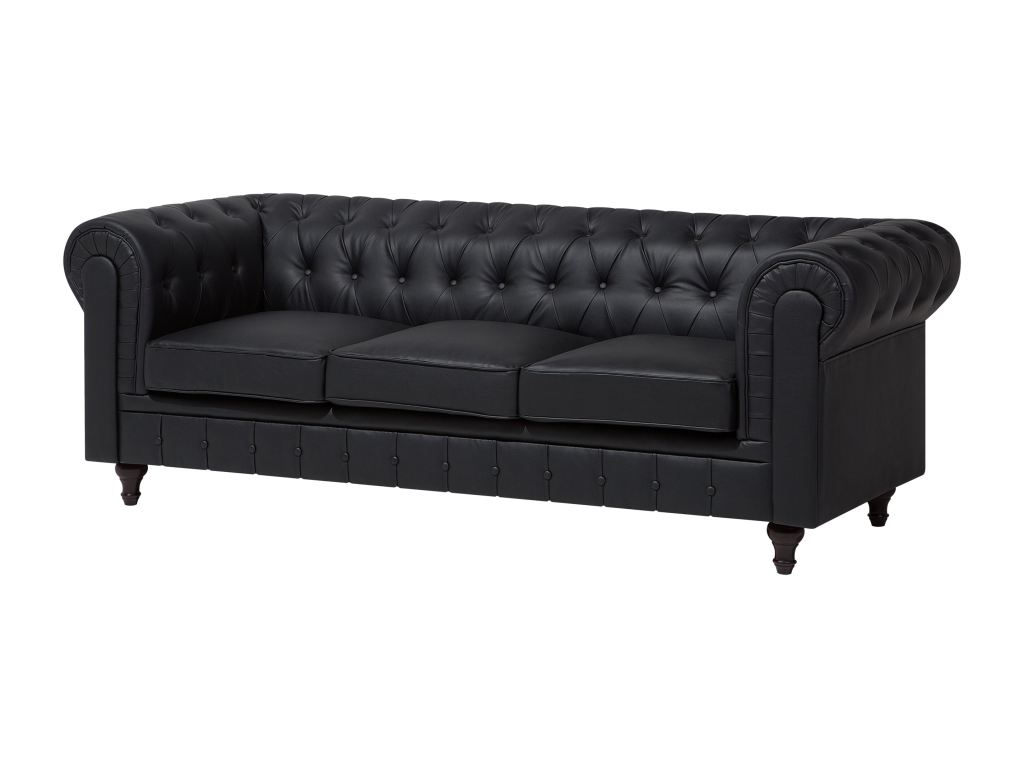 Black Leather Sofa